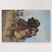 De thuiskomst van de visser (door Rudolf Jordan) Legpuzzel (Horizontaal)