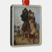 De thuiskomst van de visser (door Rudolf Jordan) Metalen Ornament (Rechts)