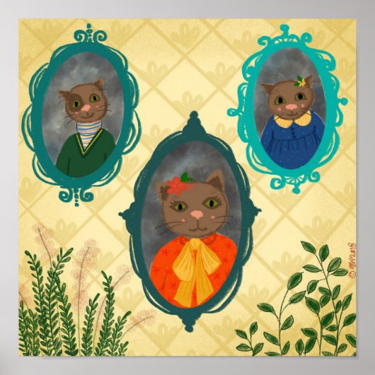 De thuisportretgalerie van de heer Cat Poster (Voorkant)