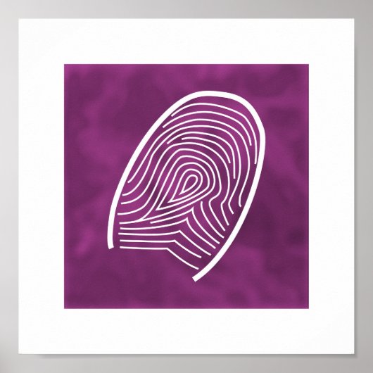 DE THUMBPRINT - poster/druk Poster (Voorkant)