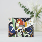 De Thunderdouche, kleurrijke kunst Briefkaart (Staand voorkant)