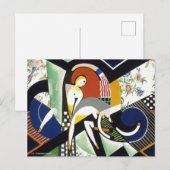 De Thunderdouche, kleurrijke kunst Briefkaart (Voorkant / Achterkant)