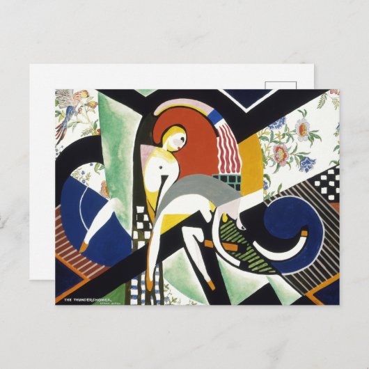 De Thunderdouche, kleurrijke kunst Briefkaart (Voorkant / Achterkant)