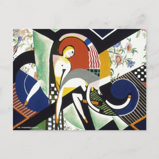 De Thunderdouche, kleurrijke kunst Briefkaart (Voorkant)