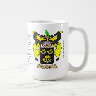 De Thurston naam, de Oorsprong, de Betekenis en de Koffiemok