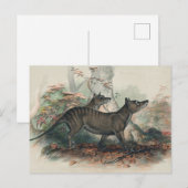 De Thylacine van Joseph Wolf Briefkaart (Voorkant / Achterkant)