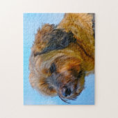 De Tibetaanse Terrier Dog Jigsaws. Legpuzzel (Verticaal)