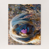 De Tibetaanse Terrier Dog Jigsaws. Legpuzzel (Verticaal)