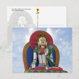De Tibetaanse White Tara van Ensenada - ansichtkaa Briefkaart