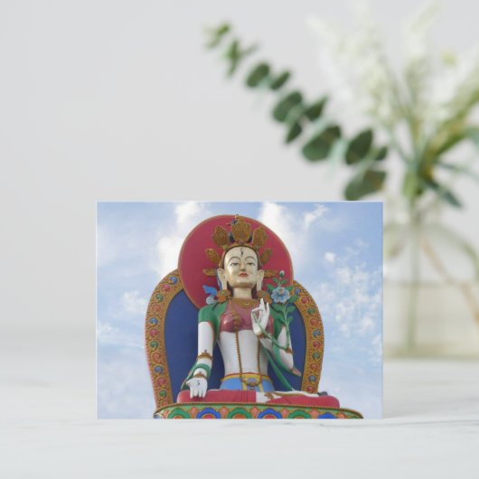 De Tibetaanse Witte Tara van Ensenada - briefkaart (Staand voorkant)