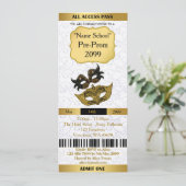 De Ticket Prom van de uitnodiging Trend, om het ev (Staand voorkant)