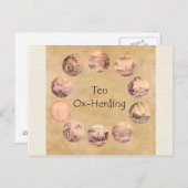 De tien Afbeeldingen Oxherding Briefkaart (Voorkant / Achterkant)