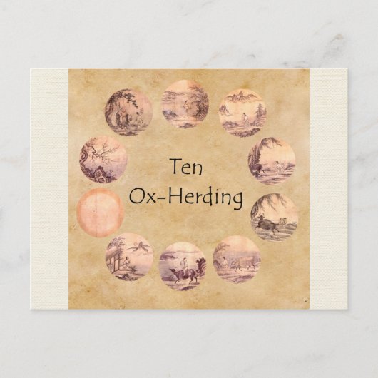 De tien Afbeeldingen Oxherding Briefkaart (Voorkant)