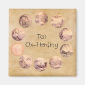 De Tien Afbeeldingen van de Oxherding Magneet (Voorkant)