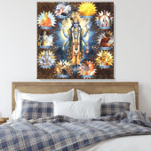 De tien avatars van Vishnu - omwikkeld canvas Afdruk (Insitu (Slaapkamer))