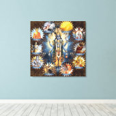 De tien avatars van Vishnu - omwikkeld canvas Afdruk (Insitu (Houten vloer))