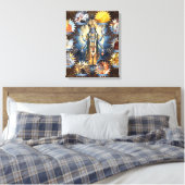 De tien avatars van Vishnu - omwikkeld canvas Afdruk (Insitu (Slaapkamer))