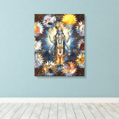 De tien avatars van Vishnu - omwikkeld canvas Afdruk (Insitu (Houten vloer))