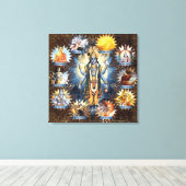De tien avatars van Vishnu - omwikkeld canvas Afdruk (Insitu (Houten vloer))