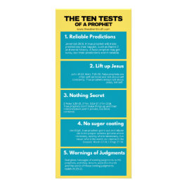 De tien beproevingen van een profeet reclamekaart