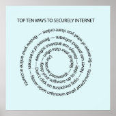 De tien beste manieren om internet veilig te gebru poster (Voorkant)
