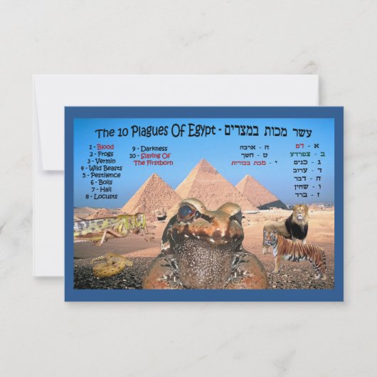 De tien Egyptische vlaggen (Voorkant)