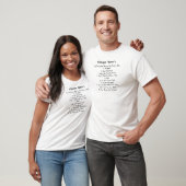 De tien ergste dingen die je op een spoeltje hoort t-shirt (Unisex)