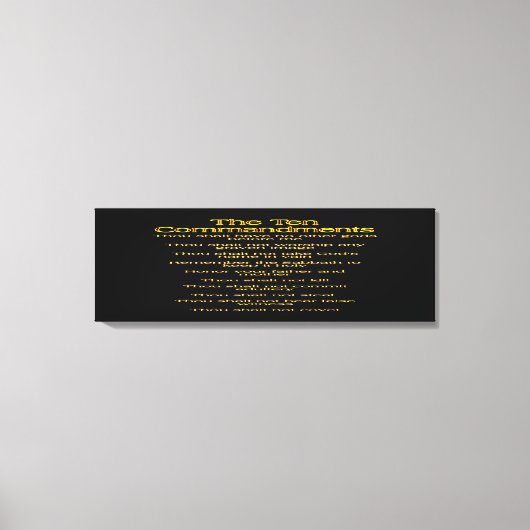 De tien geboden 01 canvas afdruk (Voorkant)