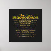 De tien geboden 01 canvas afdruk (Voorkant)