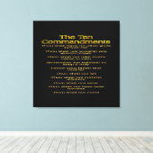 De tien geboden 01 canvas afdruk (Insitu (Houten vloer))