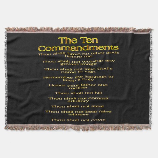 De tien geboden 01 deken (Voorkant)