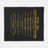 De tien geboden 01 fleece deken (Voorkant (Horizontaal))