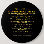 De tien geboden 01 ronde button 6,0 cm (Voorkant)