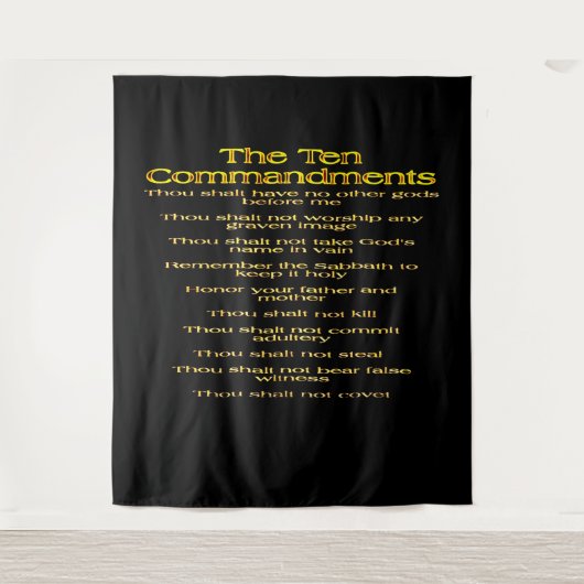 De tien geboden 01 wandkleed (Voorkant)