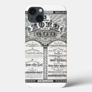 De Tien Geboden 1876 Vintage Poster herstelden Case-Mate iPhone Case