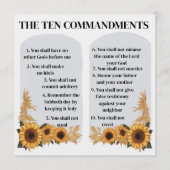 De tien geboden advieskaart (Voorkant)