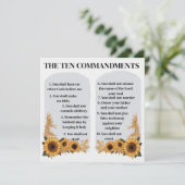 De tien geboden advieskaart (Staand voorkant)