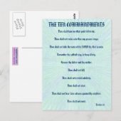 De Tien Geboden Aqua Splash Briefkaart (Voorkant / Achterkant)