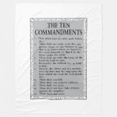 De Tien Geboden Bijbel Fleece Deken (Voorkant)