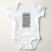 De Tien Geboden Bijbel Unisex Romper (Voorkant)