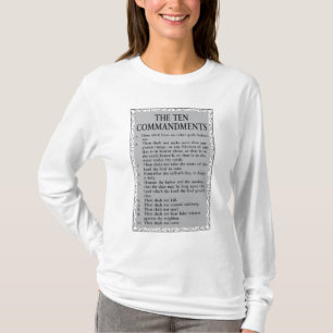 De Tien Geboden Bijbel Vrouw T-shirt