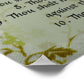 De Tien Geboden Bijbelse Verre Exodus 20 Poster (Hoek)