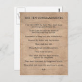 De tien geboden briefkaart (Voorkant / Achterkant)