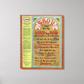 De tien geboden canvas afdruk (Voorkant)