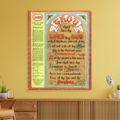 De tien geboden canvas afdruk (Insitu (Woonkamer))