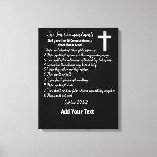 De tien geboden - canvas afdruk