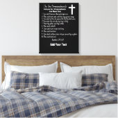 De tien geboden - canvas afdruk (Insitu (Slaapkamer))