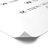 De Tien Geboden Christelijke Bijbelse Kerk Poster (Hoek)