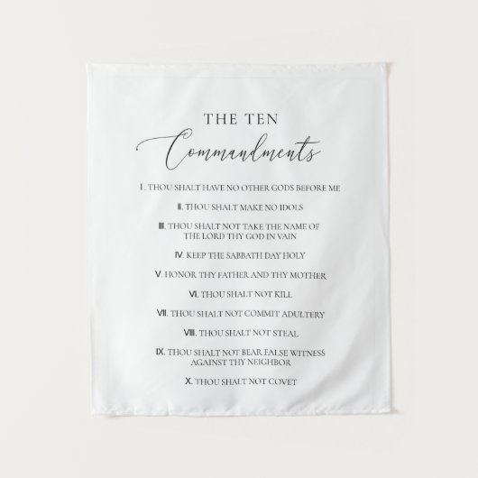 De Tien Geboden Christelijke Bijbelse Kerk Wandkleed (Voorkant)