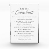 De Tien Geboden Christelijke Bijbelvers Kerk  Fotoblokken (Voorkant)